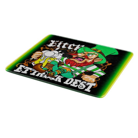 Das Glück des Irish St Patricks Day. Jetzt kaufen Schneidebrett (Ecke)