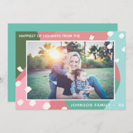 Das Glück des Urlaubs Abstrakte Weihnachten Einladung