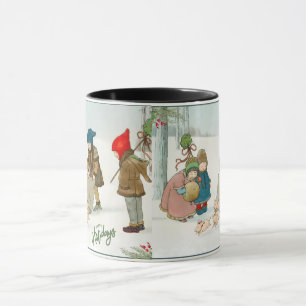 Das Glück des Winters, Vintage Tasse