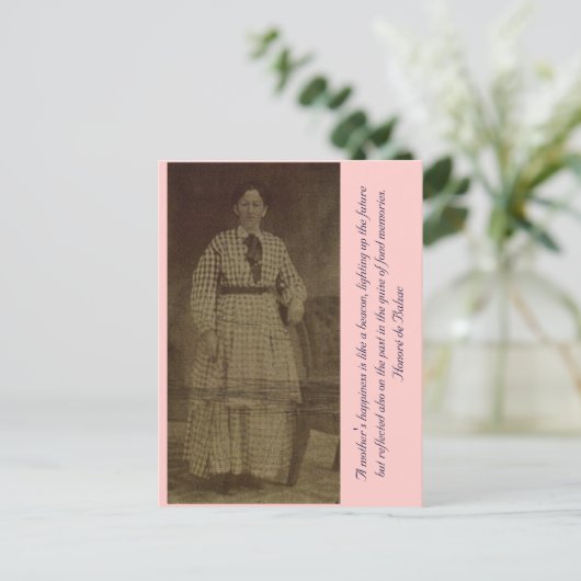 Das Glück einer Mutter ist wie ein Leuchtfeuer... Postkarte (Stehend Vorderseite)