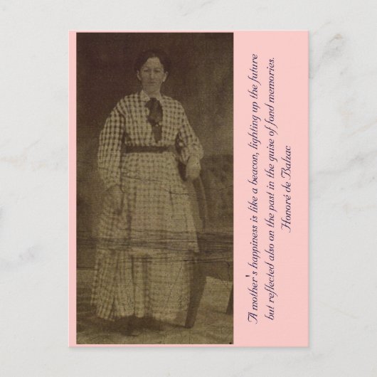 Das Glück einer Mutter ist wie ein Leuchtfeuer... Postkarte (Vorderseite)