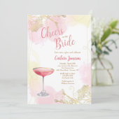 Das Glück für die Braut Einladung (Stehend Vorderseite)