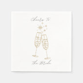 Das Glück für die Braut Napkin Serviette (Vorderseite)