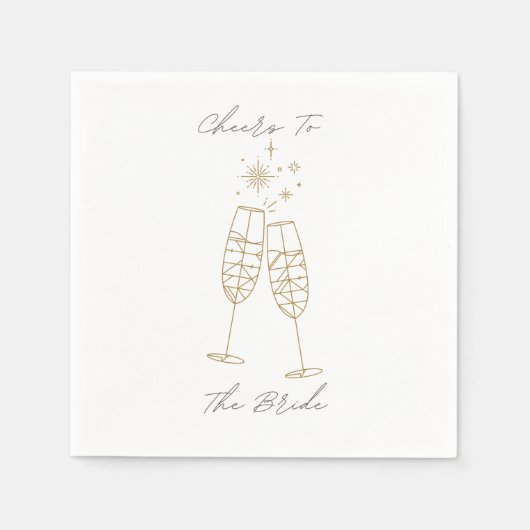 Das Glück für die Braut Napkin Serviette (Vorderseite)