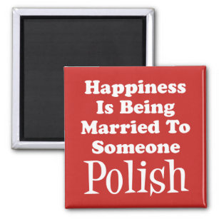Das Glück für einen Polen Verheiratet Magnet