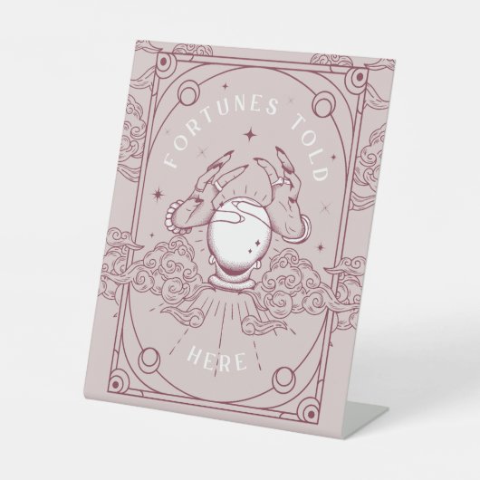 Das Glück hier rosa Babydusche gesagt Sockelschild (Vorderseite)