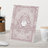 Das Glück hier rosa Babydusche gesagt Sockelschild (In SItu)