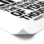 Das Glück Ihres Lebens, Marcus Aurelius Poster (Ecke)