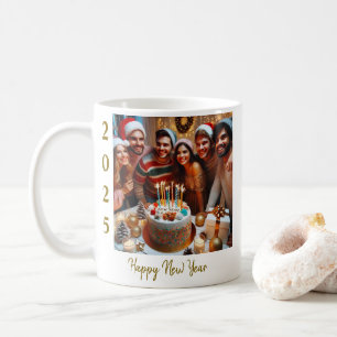 "Das Glück im neuen Jahr 2025 Kaffeetasse