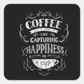 Das Glück in einem Pokal Quadratischer Aufkleber (Vorderseite)