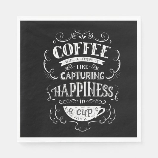 Das Glück in einem Pokal Serviette (Vorderseite)