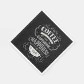 Das Glück in einem Pokal Serviette (Ecke)