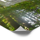 Das Glück ist ein inspirierendes Sprichwort Poster (Ecke)