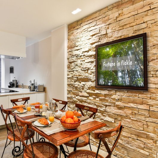 Das Glück ist ein inspirierendes Sprichwort Poster