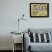 Das Glück ist ein wackeliges Weisheit-Sprichwort-P Poster