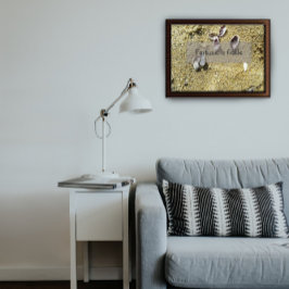 Das Glück ist ein wackeliges Weisheit-Sprichwort-P Poster