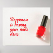 Das Glück ist es, die Nägel fertig zu machen, Nage Poster (Vorne)