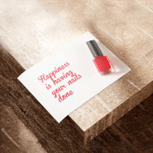 Das Glück ist es, die Nägel fertig zu machen, Nage