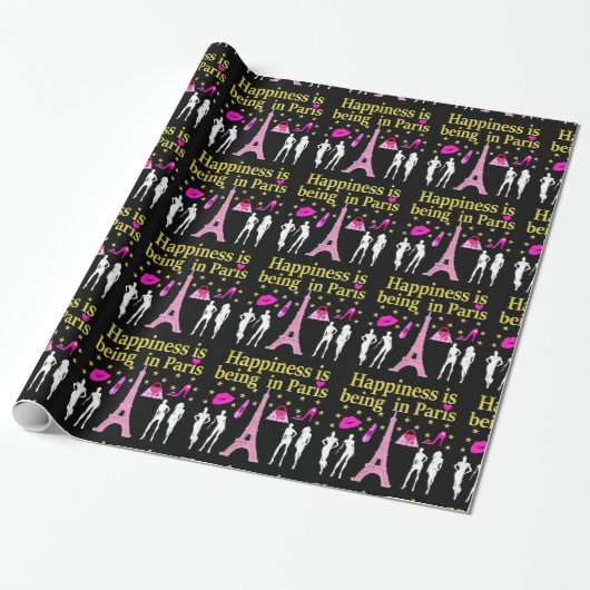 DAS GLÜCK IST IN PARIS GESCHENKPAPIER (Ungerollt)