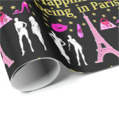 DAS GLÜCK IST IN PARIS GESCHENKPAPIER (Rolleneckpunkt)