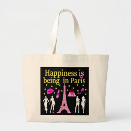 DAS GLÜCK IST IN PARIS JUMBO STOFFBEUTEL