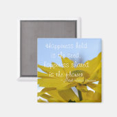 Das Glück liegt im Saatgut Magnet (Vorderseite/Rückseite)