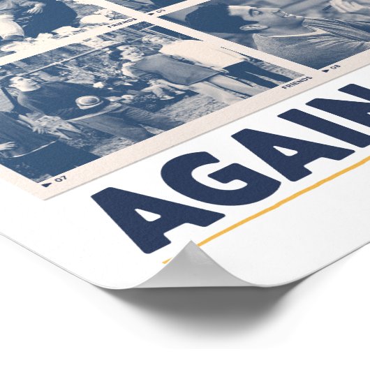 Das Glück sieht immer wieder FRIENDS™ zu Poster (Ecke)