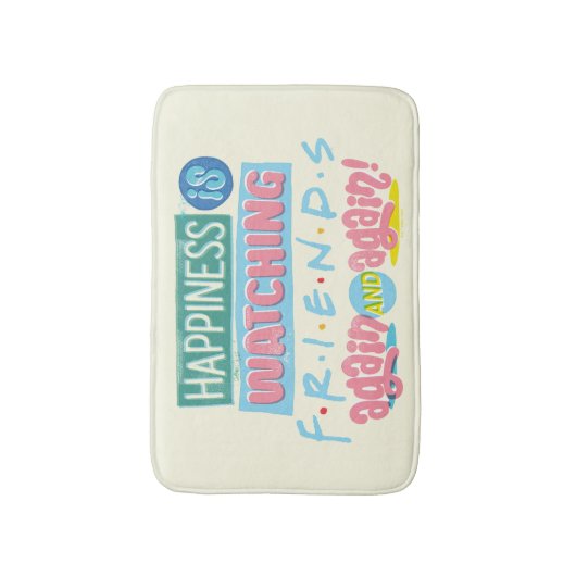 Das Glück sieht sich immer wieder FRIENDS™ an Badematte (Vorderseite Vertikal)