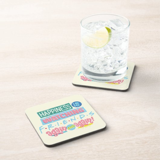Das Glück sieht sich immer wieder FRIENDS™ an Getränkeuntersetzer (Rechte Seite)