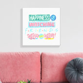 Das Glück sieht sich immer wieder FRIENDS™ an Leinwanddruck (Insitu (Wohnzimmer))