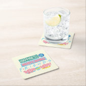 Das Glück sieht sich immer wieder FRIENDS™ an Rechteckiger Pappuntersetzer (Vor Ort)