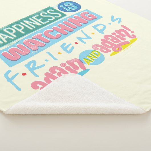 Das Glück sieht sich immer wieder FRIENDS™ an Sherpadecke (3/4)