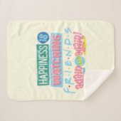 Das Glück sieht sich immer wieder FRIENDS™ an Sherpadecke (Vorderseite (Horizontal))