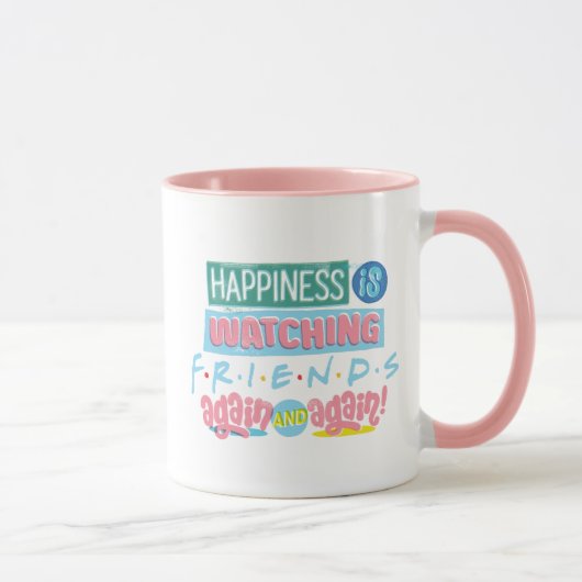 Das Glück sieht sich immer wieder FRIENDS™ an Tasse (Rechts)