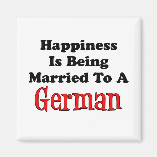 Das Glück wird dem Deutschen Verheiratet Magnet (Vorne)