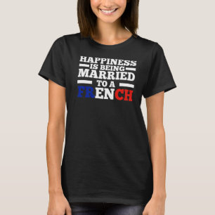 Das Glück wird einem französischen Franzosen verhe T-Shirt