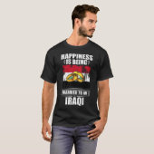Das Glück wird einem Iraker Verheiratet T-Shirt (Vorne ganz)