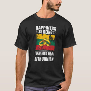 Das Glück wird einem litauischen Litauen Verheirat T-Shirt
