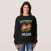 Das Glück wird einer indischen Ehefrau Husba Verhe Sweatshirt (Vorne ganz)