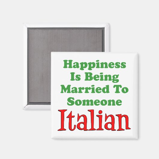 Das Glück wird jemandem Verheiratet Magnet (Vorderseite/Rückseite)