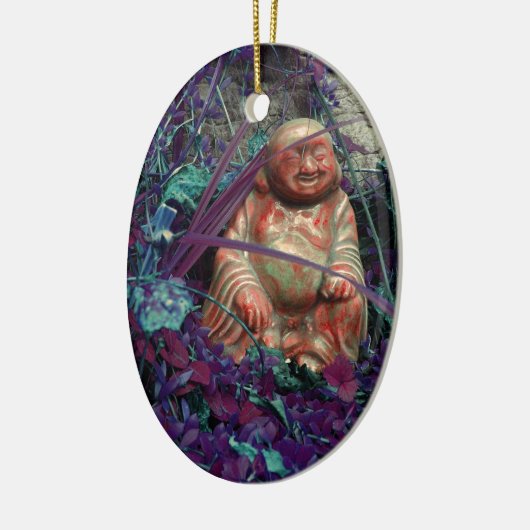 das glückliche buddah keramik ornament (Links)