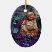 das glückliche buddah keramik ornament (Vorne)