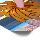 Das glückliche Cheerleader Poster (Ecke)