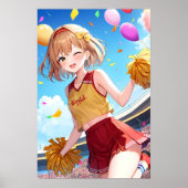 Das glückliche Cheerleader Poster (Vorne)