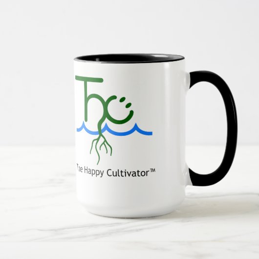 Das glückliche Cultivator™ Logo und die Tasse (Rechts)