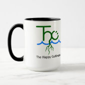 Das glückliche Cultivator™ Logo und die Tasse (Links)