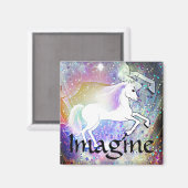 Das glückliche Einhorn-Magnet Magnet (Vorderseite/Rückseite)