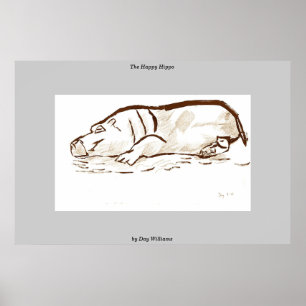 Das glückliche Hippo Poster
