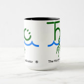 Das glückliche Logo der Landwirt-Tasse 2x Tasse (Zentrum)