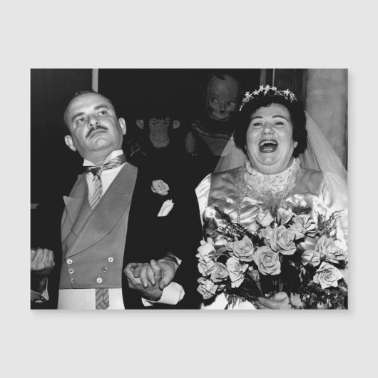 Das glückliche Paar Hochzeit oder Jahrestag Magnetkarte (Vorderseite)